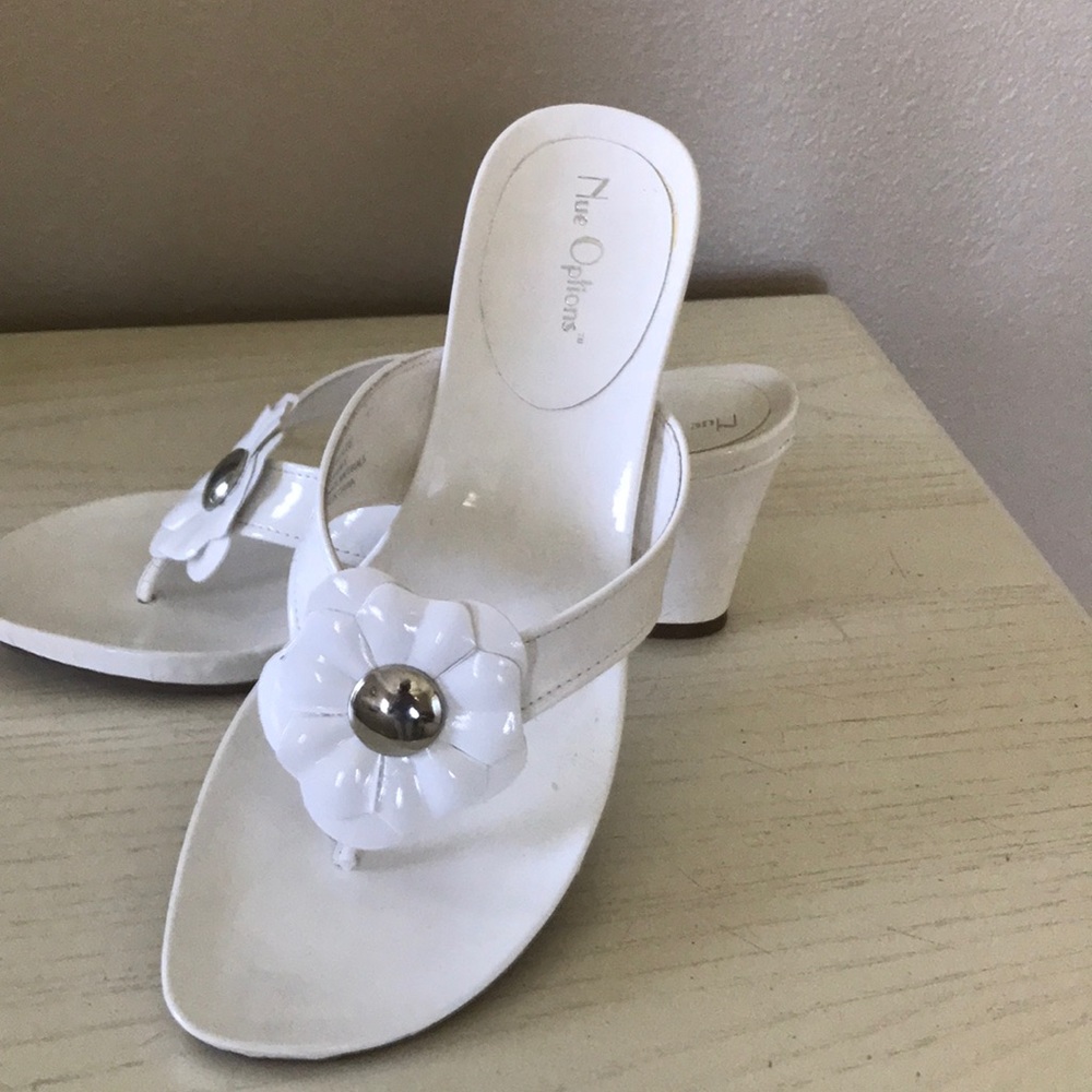 Patent “leather” wedges